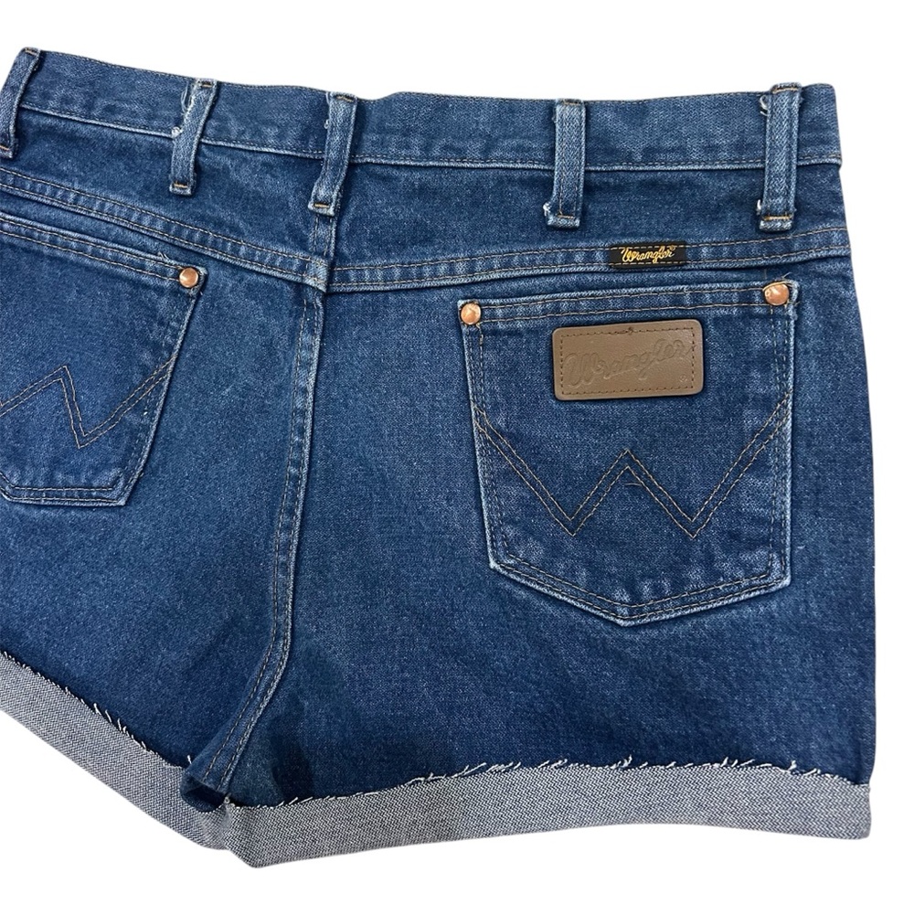 Wrangler Jean Shorts 34 Cutoff High Rise Waist